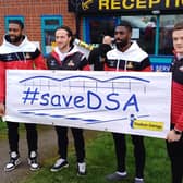 Doncaster Rovers players have backed the campaign to re-open Doncaster Sheffield Airport.