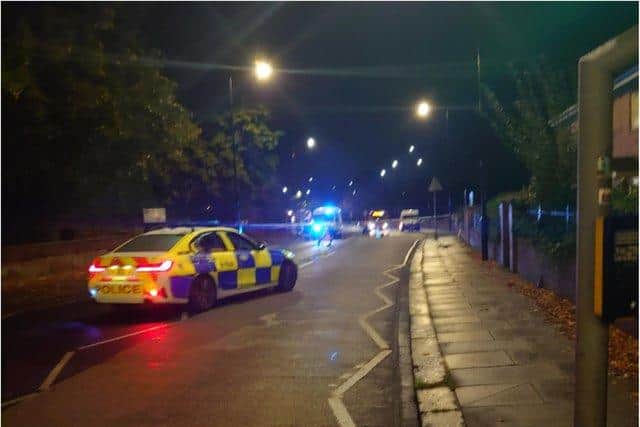 Thorne road was closed after the assault. Photo: Daniel Bellamy.