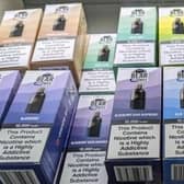 Licences of two stores to be reviewed after seizure of illegal nicotine products.