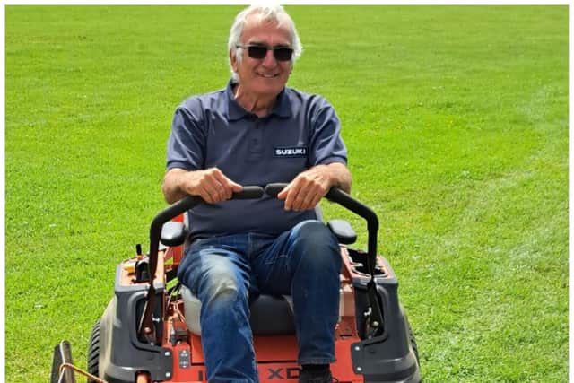 The £5,000 lawnmower has been returned by thieves.