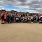 All the families enjoying their day out