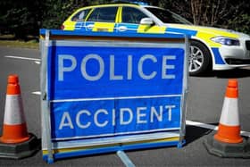 The collision involved three vehicles.