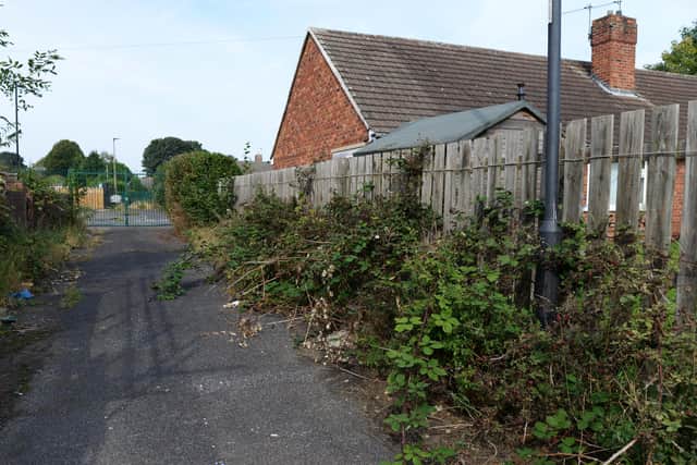 A view of the area which is due to be improved as part of the Back Alley Project. NDFP-15-09-20-WellnessCentre 5-NMSY