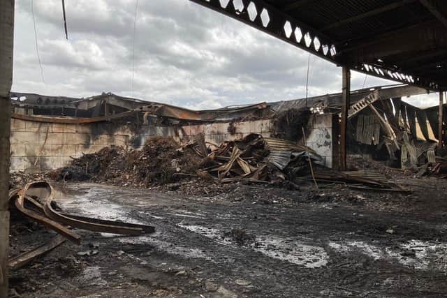 Photos show the damage left behind from the fire.