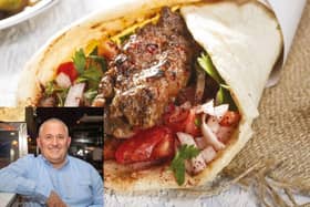 One of the best kebab restaurants. Pictured inset is Suleyman Koca, owner of Lalezar which has been open since 2013.