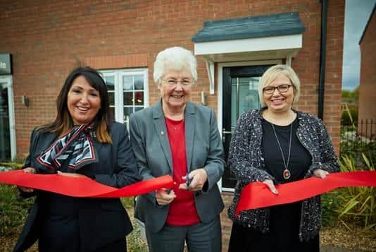 Sales Executive Penny Rands, Mayor of Doncaster Ros Jones, Sales Manager Jo Shaw at the opening