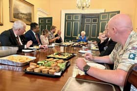 Mayor Ros Jones hosted a veterans' reception at the Mansion House.