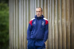 Doncaster Knights head coach Steve Boden. Picture: Tony Johnson.