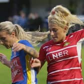 Sophie Scargill in action against Lincoln. Photo: Julian Barker