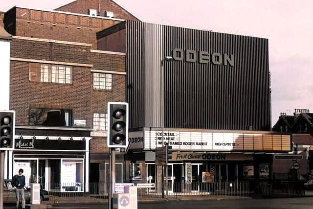 The former Odeon cinema, previously the Gaumont.