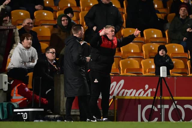 Rovers' boss Grant McCann shows his frustrations during the draw at Bradford. (Picture Howard Roe/AHPIX LTD)