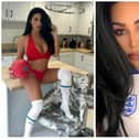Grace Teal has been attacked by online bullies after being named England's sexiest fan. (Photos: SWNS).