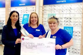 Scrivens staff optometrist Sadia, branch manager Sarah and Jo the optical assistant.