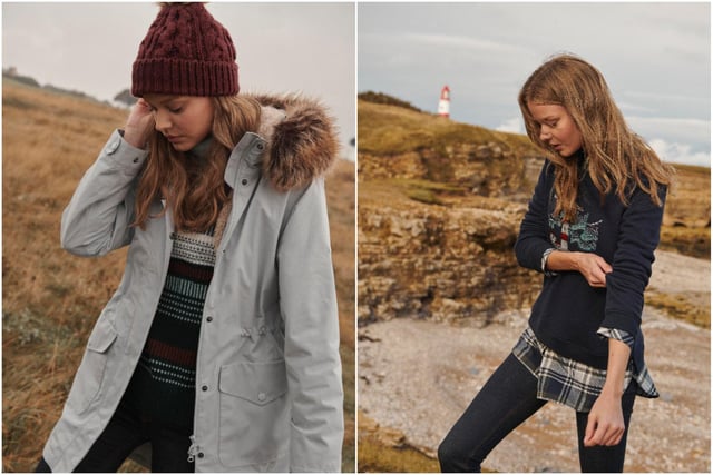 The Barbour Swanage jacket (left) and the Cassins overlayer from the Coastal collection.