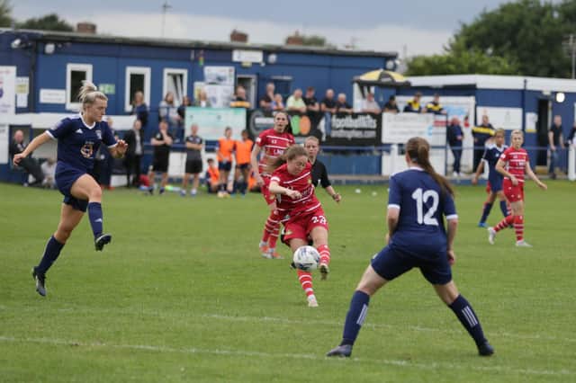Lauren Breen scored a late equaliser for Doncaster Belles. Photo: Julian Barker