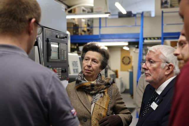 HRH The Princess Royal was joined by Professor Dame Hilary Chapman DBE – His Majesty’s Lord-Lieutenant of South Yorkshire - in a visit to Agemaspark, precision engineering, in the City of Doncaster.