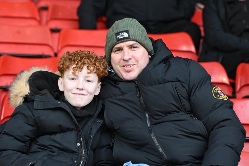 Doncaster Rovers fans watch the defeat at Walsall.