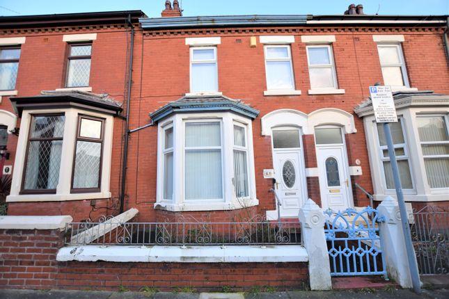This three-bedroom, terrace home, in need of internal renovation, is on the market for £99,950 with Tiger Sales and Lettings.
Myrtle Avenue, Blackpool