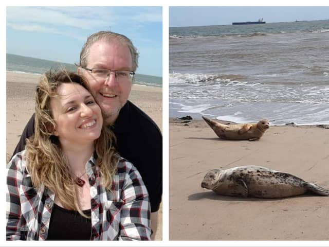 Free Press reporter Darren Burke and partner Giulia Savini visited desolate Spurn Point for the ultimate 'get away from it all' day and were lucky enough to encounter seals.