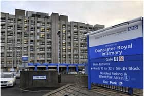 The number of patients with Covid at Doncaster's hospitals has fallen slightly since peaking in early April