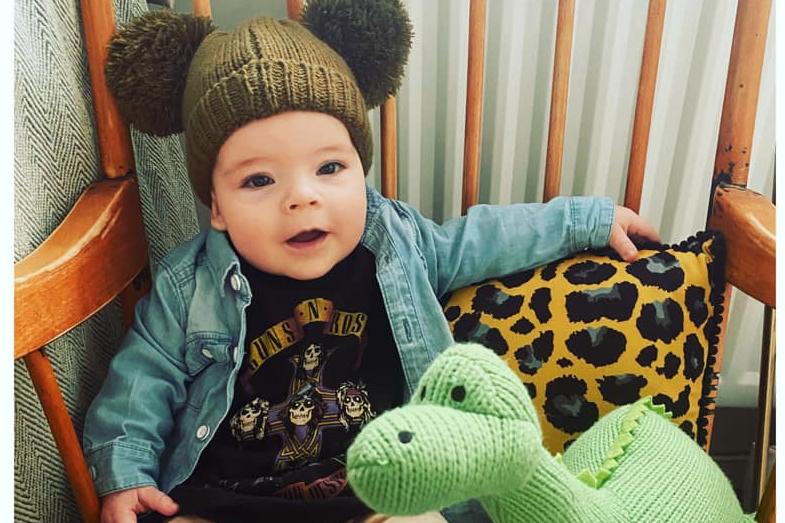 Michelle Towndrow, said: "This is Luke, born 16th July. Whole pregnancy in lockdown so spent it enjoying the sunshine and getting ready.. me and his dad Joe love him loads and he’s really cheered us up in this lockdown! Here he is now nearly 7 months wearing a super cool outfit to go on our daily walk when the weather is nice and sat close to his favourite dinosaur friend."