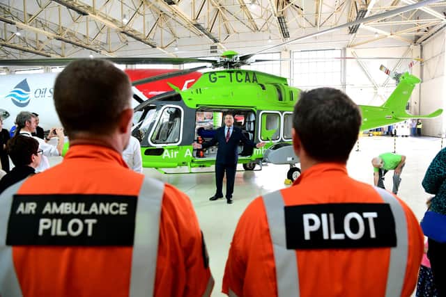 Children’s Air Ambulance charity as it unveils its new airbase and new helicopter stationed at Doncaster Sheffield Airport.
CEO of the Children's Air Ambulance Andy Williams.
14th September 2018.