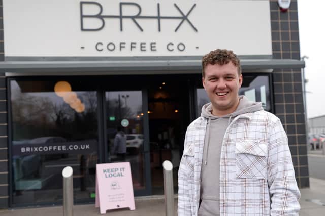 Josh Skelhorn, Head Chef, pictured outside Brix Coffee Co, Kirk Sandall.  Picture: NDFP-02-03-21-BrixCoffee 1-NMSY