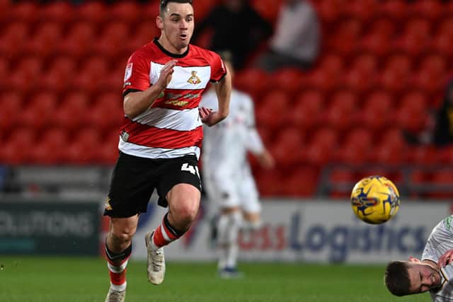 Doncaster Rovers' loanee Billy Waters is hoping to win his second league start against Stockport. (Pic: Howard Roe/AHPIX LTD).