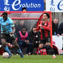 Josh Emmanuel made only his fourth appearance for Rovers, coming off the bench at Kettering at half-time.