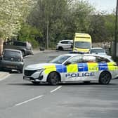 The scene of the incident this morning.