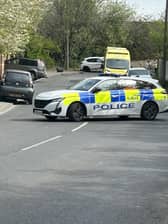 The scene of the incident this morning.