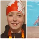 Finlay took part in a 50K swim to raise cash for charity.