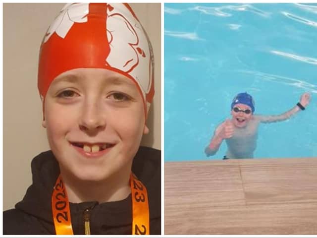 Finlay took part in a 50K swim to raise cash for charity.