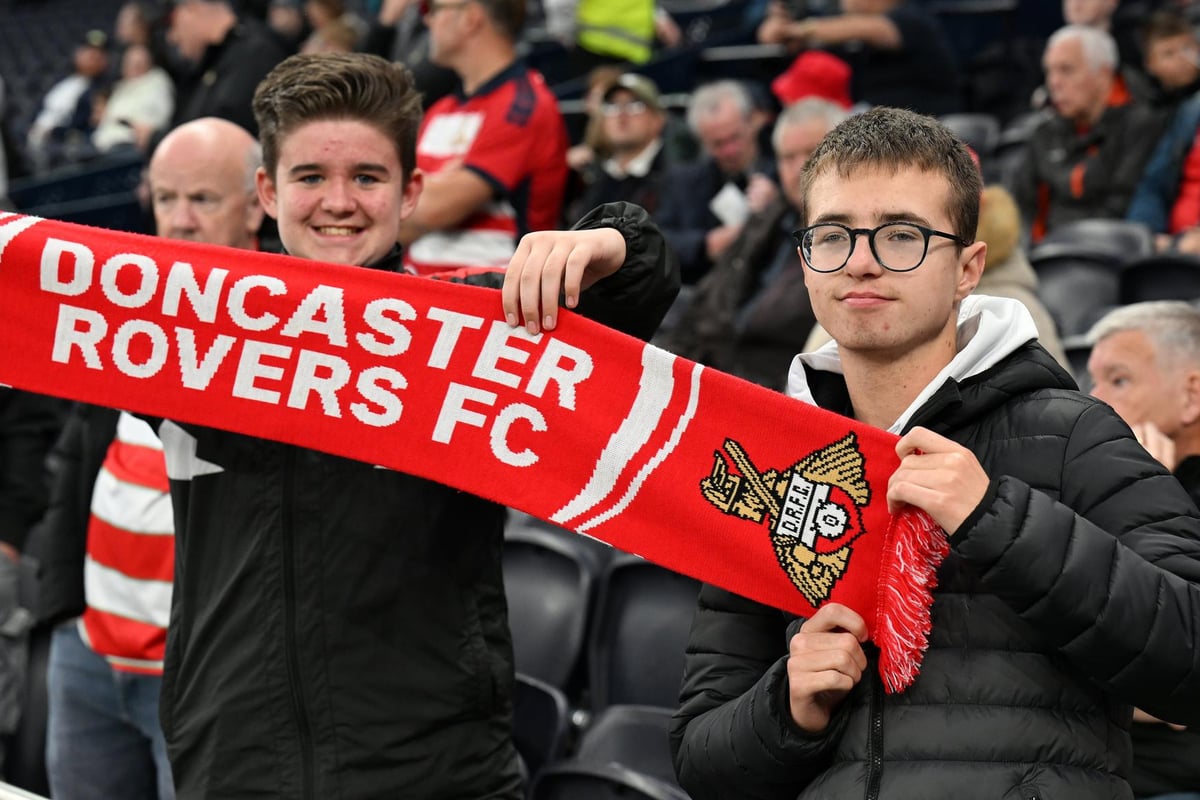 See if you can spot someone you know in this gallery of Doncaster Rovers fans at last night's game with Spurs