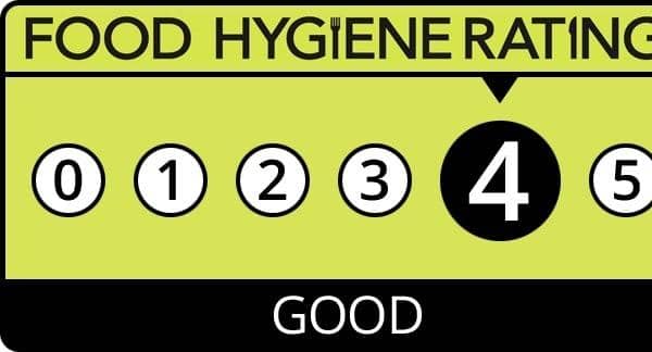 Two establishments got a four out of five rating