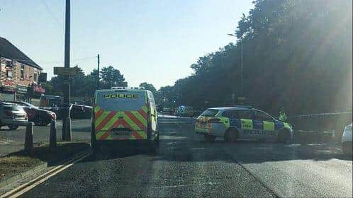 The scene this morning. Picture by Brian Callery