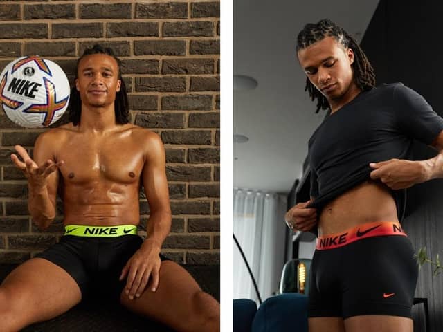 Manchester City and Netherlands national football sensation Nathan Aké stars in the new Nike Underwear Spring/Summer 2023 campaign. Photo credit: Nike Underwear