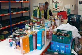 The team at the Amazon fulfilment in Doncaster has donated £1,300 to a foodbank in the city.