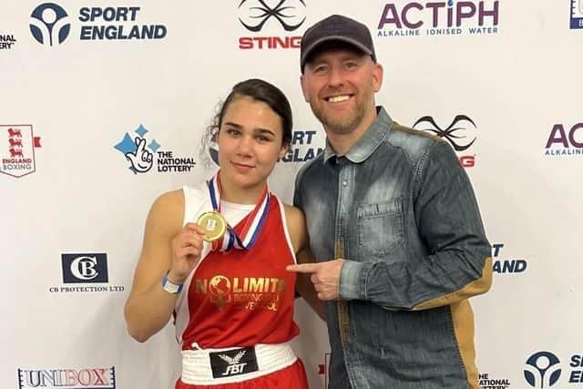 Rianna Doforo and her trainer and manager, Stefy Bull.