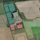 An outline of the proposed development.