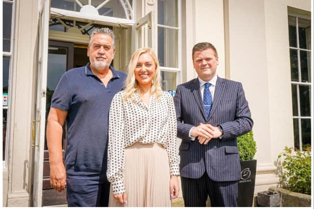 Joseph Farrar, Kristy Martin and Richard Martin have been unveiled as the new owners of Owston Hall Hotel.