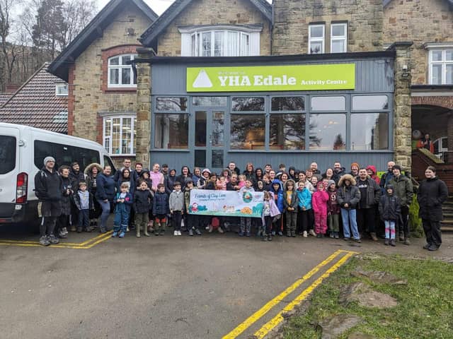 Families were treated to the outdoor activity weekend by the Youth Hostel Association.