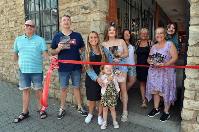 Steph Dawson and her family at Sweet Thing in Conisbrough. Picture: Brian Eyre.