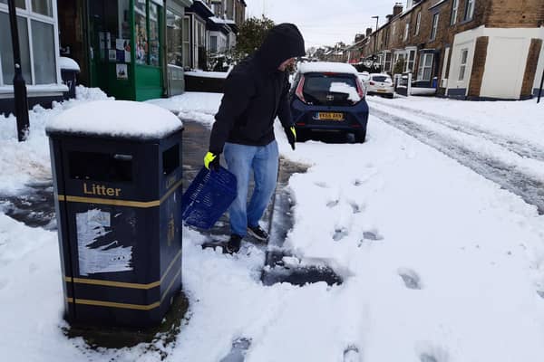 The region has now been warned that it faces ‘disruptive snow’ on Thursday and Friday