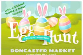An Easter egg hunt will be held at Doncaster Market on April 8.
