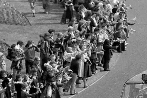 Huge crowds turned up to see the Queen in Hartlepool during her Silver Jubilee visit in 1977.