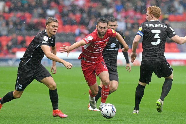 Ben Close in action against MK Dons. Picture: Andrew Roe/AHPIX LTD