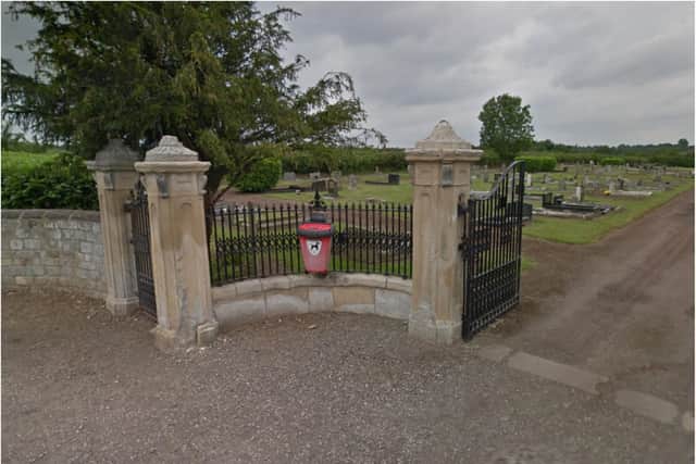 A man was spotted perfoming a sex act near Warmsworth Cemetery.