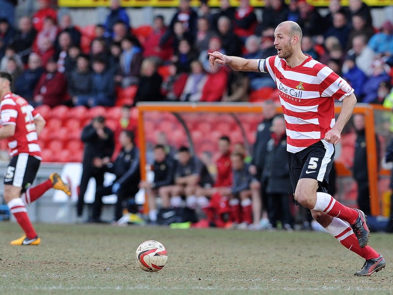 12/13 appearances: 49. 
The talismanic captain never enjoyed a better season at Rovers than the one in which he guided them to the League One title. A severe neck injury saw to that and robbed him of 18 months of his career. He did take the reins as caretaker manager but lost out to Darren Ferguson for the permanent role and was sidelined by the new boss. He joined Hartlepool United before retiring in the summer of 2017.