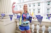 Cheryl Hague battled through the pain barrier to complete the London Marathon in a time of 4.07.21.